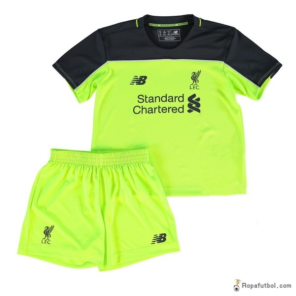 Camiseta Liverpool Replica Tercera Ropa Niños 2016/17 Verde